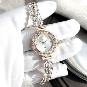 SALE 18k Gold Filled Vintage Victorian Quartz Crystal Watch